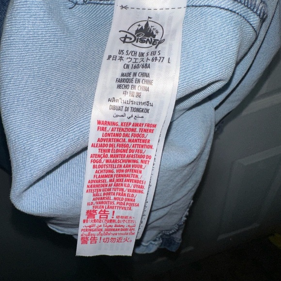 Disney Mickey Mouse Denim Overalls Dress - Picture 7 of 7